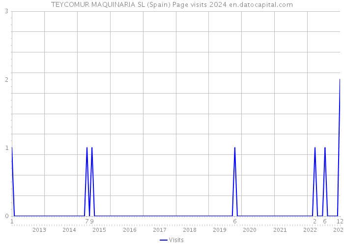 TEYCOMUR MAQUINARIA SL (Spain) Page visits 2024 