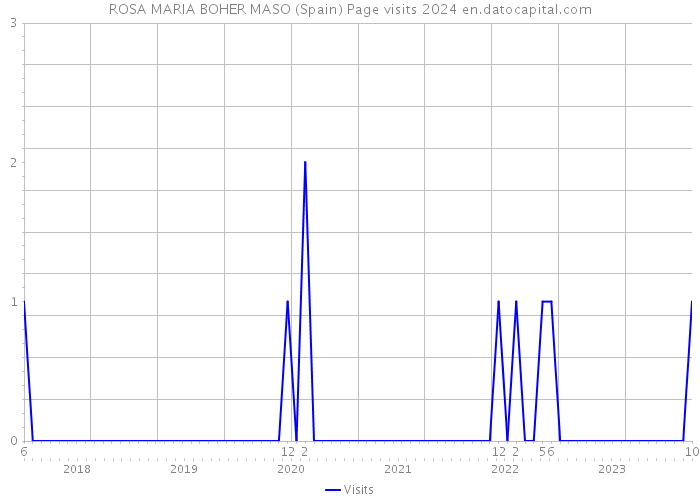 ROSA MARIA BOHER MASO (Spain) Page visits 2024 