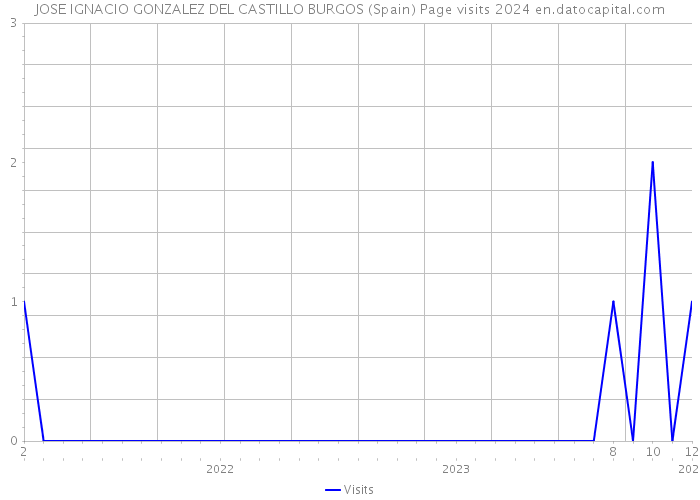 JOSE IGNACIO GONZALEZ DEL CASTILLO BURGOS (Spain) Page visits 2024 