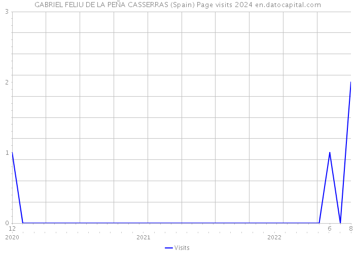 GABRIEL FELIU DE LA PEÑA CASSERRAS (Spain) Page visits 2024 