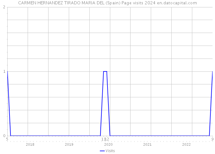 CARMEN HERNANDEZ TIRADO MARIA DEL (Spain) Page visits 2024 