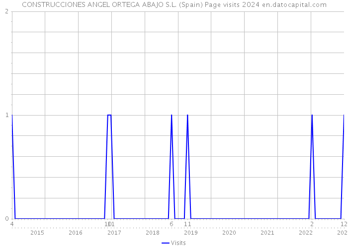 CONSTRUCCIONES ANGEL ORTEGA ABAJO S.L. (Spain) Page visits 2024 