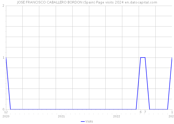 JOSE FRANCISCO CABALLERO BORDON (Spain) Page visits 2024 
