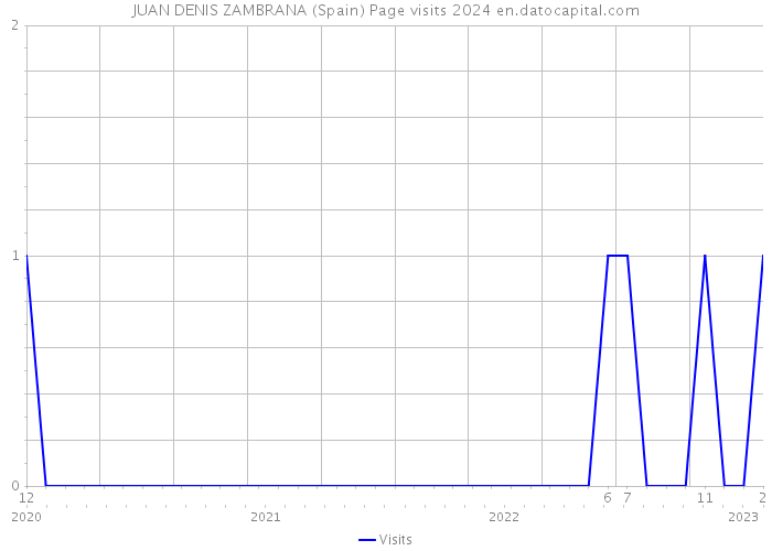 JUAN DENIS ZAMBRANA (Spain) Page visits 2024 