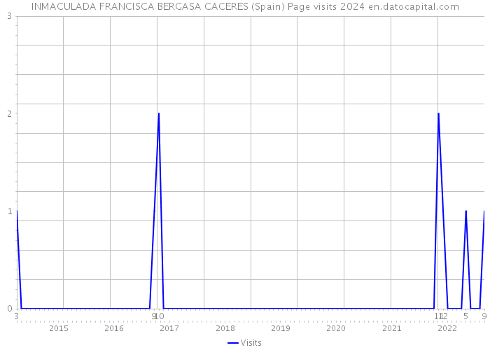 INMACULADA FRANCISCA BERGASA CACERES (Spain) Page visits 2024 