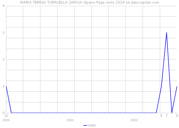 MARIA TERESA TORRUELLA GARCIA (Spain) Page visits 2024 