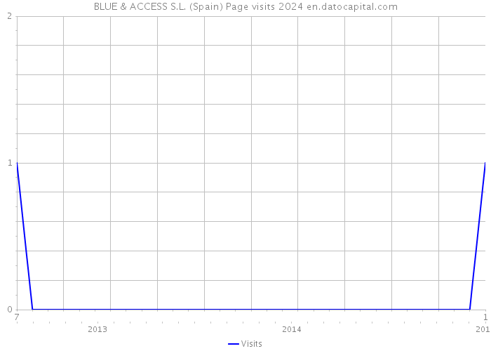 BLUE & ACCESS S.L. (Spain) Page visits 2024 