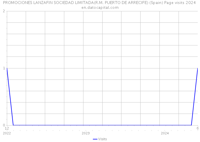 PROMOCIONES LANZAFIN SOCIEDAD LIMITADA(R.M. PUERTO DE ARRECIFE) (Spain) Page visits 2024 