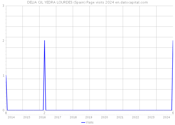 DELIA GIL YEDRA LOURDES (Spain) Page visits 2024 