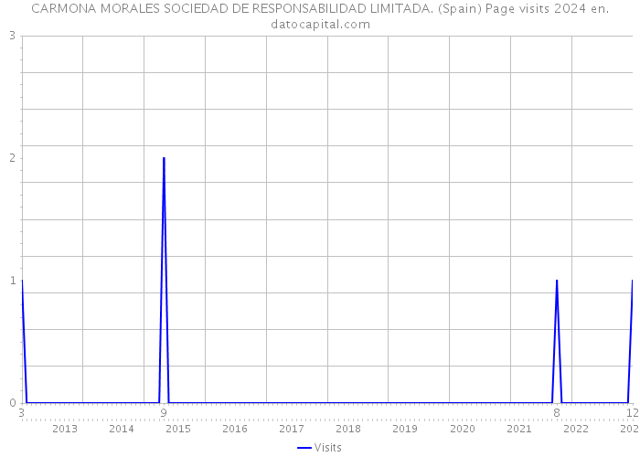 CARMONA MORALES SOCIEDAD DE RESPONSABILIDAD LIMITADA. (Spain) Page visits 2024 
