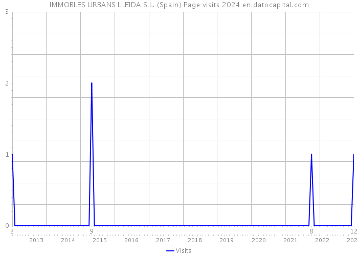 IMMOBLES URBANS LLEIDA S.L. (Spain) Page visits 2024 