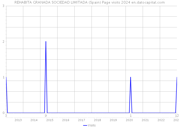 REHABITA GRANADA SOCIEDAD LIMITADA (Spain) Page visits 2024 