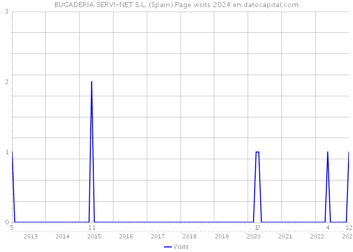 BUGADERIA SERVI-NET S.L. (Spain) Page visits 2024 