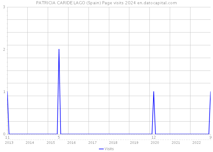 PATRICIA CARIDE LAGO (Spain) Page visits 2024 