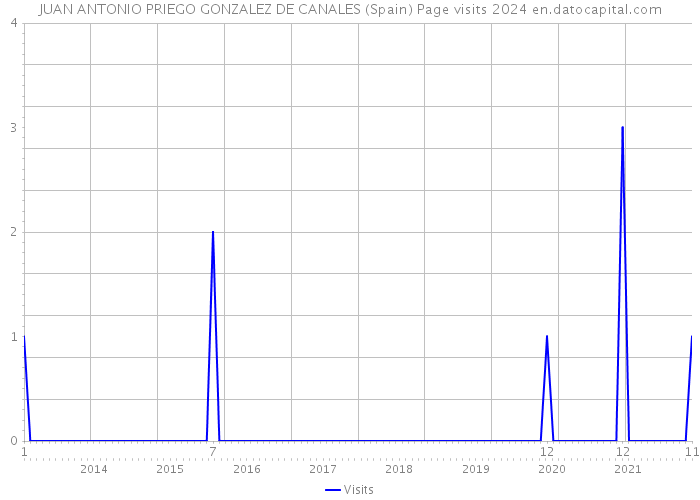 JUAN ANTONIO PRIEGO GONZALEZ DE CANALES (Spain) Page visits 2024 