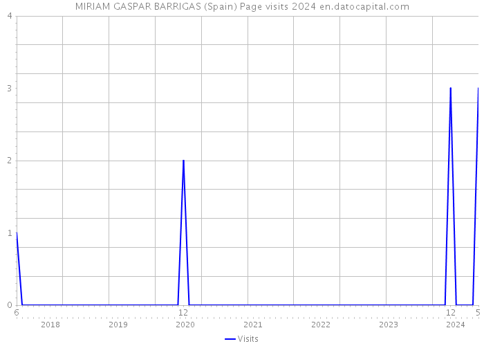 MIRIAM GASPAR BARRIGAS (Spain) Page visits 2024 