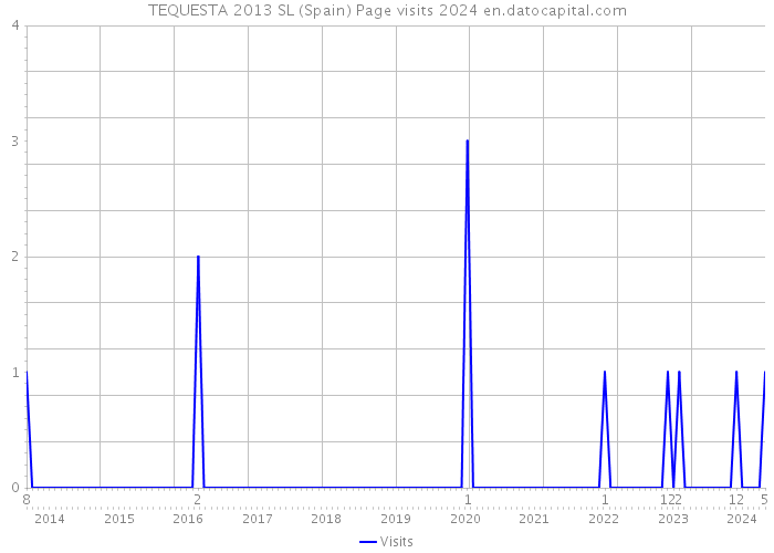 TEQUESTA 2013 SL (Spain) Page visits 2024 