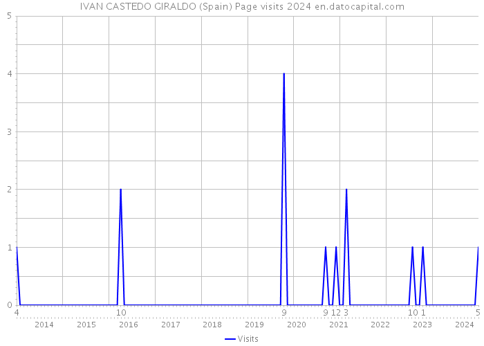 IVAN CASTEDO GIRALDO (Spain) Page visits 2024 