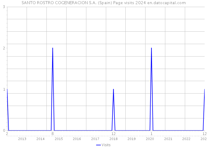 SANTO ROSTRO COGENERACION S.A. (Spain) Page visits 2024 