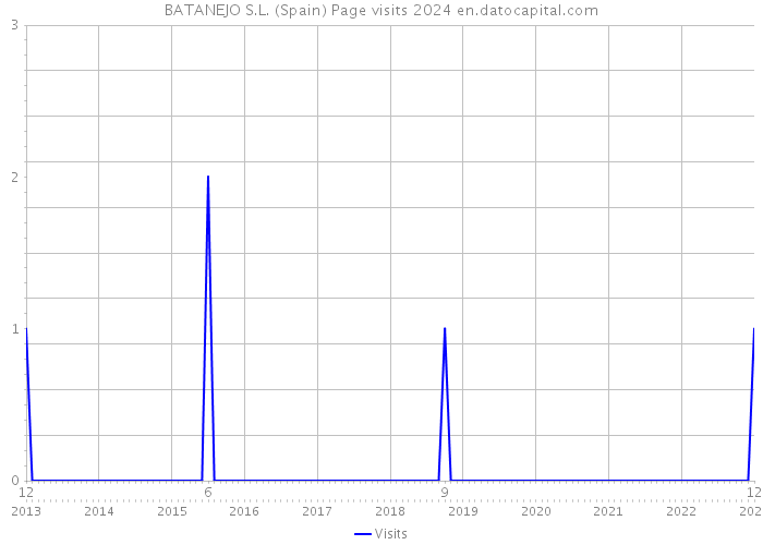 BATANEJO S.L. (Spain) Page visits 2024 