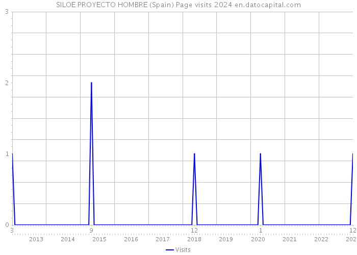 SILOE PROYECTO HOMBRE (Spain) Page visits 2024 