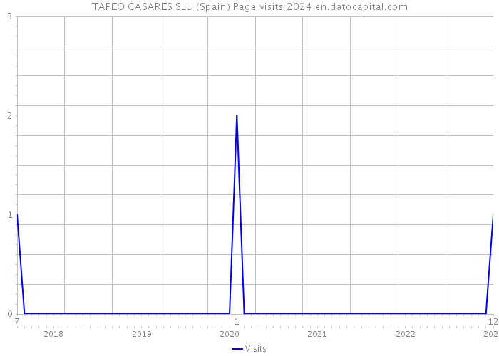 TAPEO CASARES SLU (Spain) Page visits 2024 