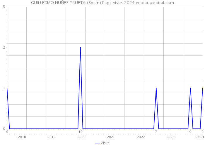 GUILLERMO NUÑEZ YRUETA (Spain) Page visits 2024 