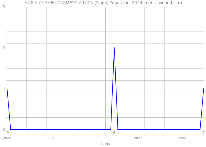 MARIA CARMEN GARMENDIA LASA (Spain) Page visits 2024 