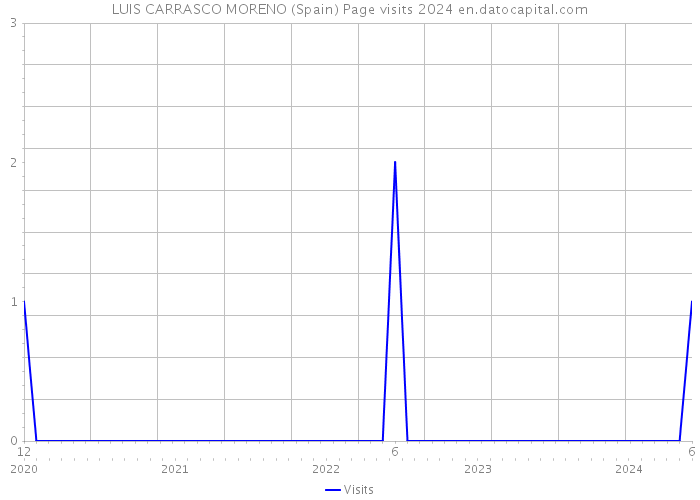 LUIS CARRASCO MORENO (Spain) Page visits 2024 