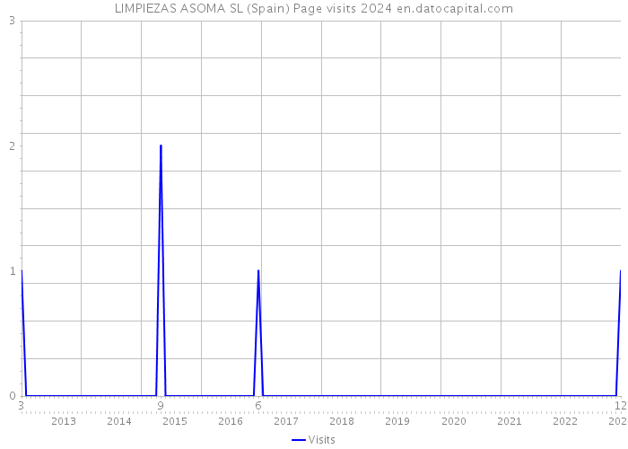 LIMPIEZAS ASOMA SL (Spain) Page visits 2024 