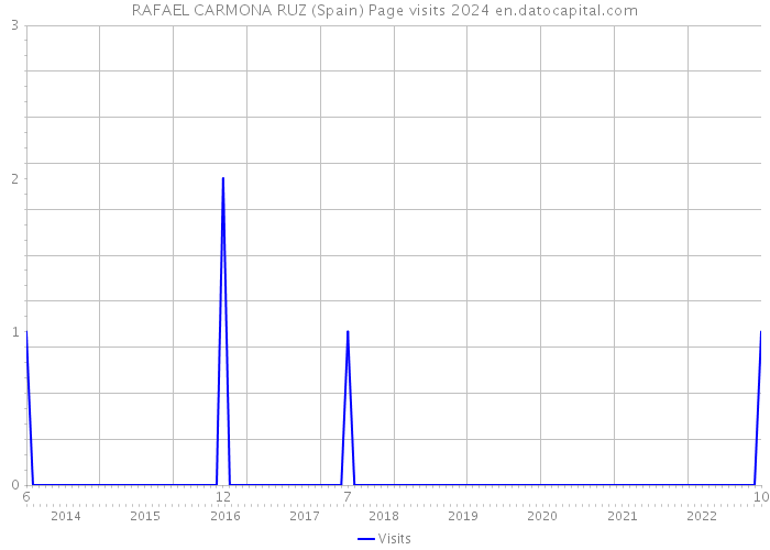 RAFAEL CARMONA RUZ (Spain) Page visits 2024 