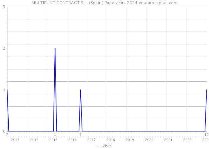 MULTIPUNT CONTRACT S.L. (Spain) Page visits 2024 