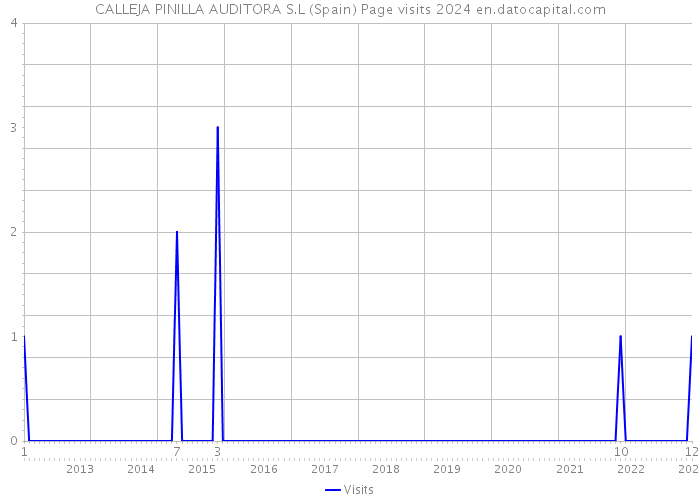 CALLEJA PINILLA AUDITORA S.L (Spain) Page visits 2024 