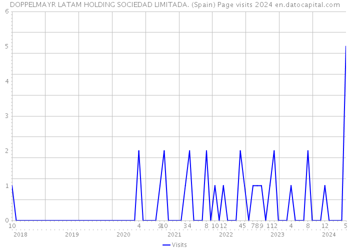 DOPPELMAYR LATAM HOLDING SOCIEDAD LIMITADA. (Spain) Page visits 2024 