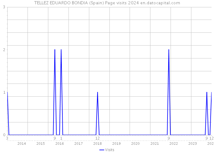 TELLEZ EDUARDO BONDIA (Spain) Page visits 2024 