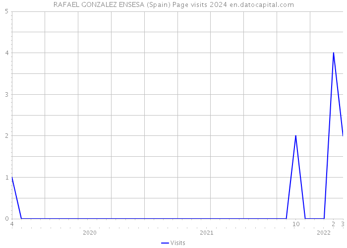 RAFAEL GONZALEZ ENSESA (Spain) Page visits 2024 