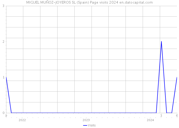 MIGUEL MUÑOZ-JOYEROS SL (Spain) Page visits 2024 