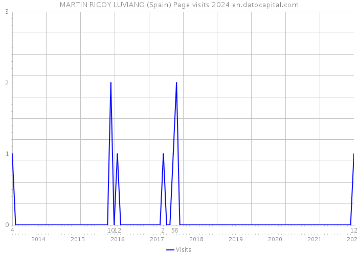MARTIN RICOY LUVIANO (Spain) Page visits 2024 