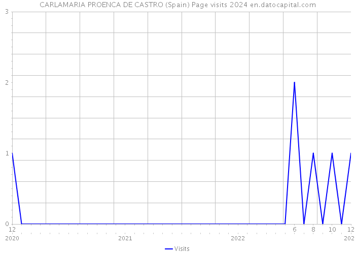 CARLAMARIA PROENCA DE CASTRO (Spain) Page visits 2024 