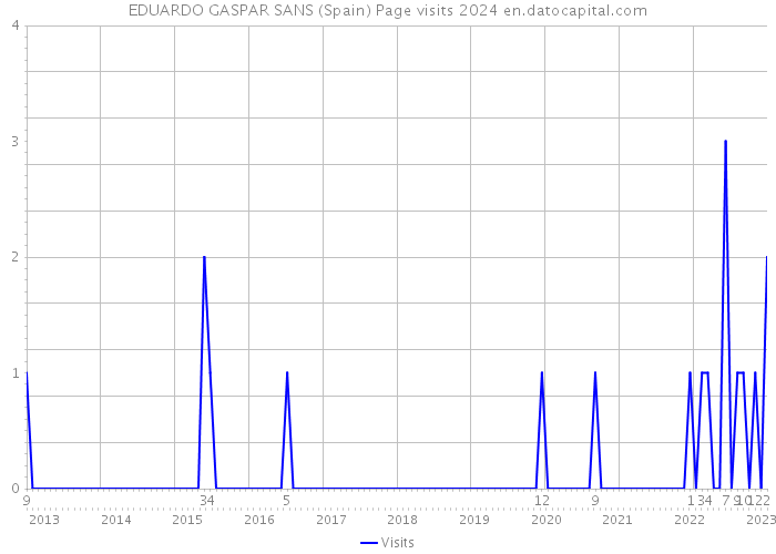 EDUARDO GASPAR SANS (Spain) Page visits 2024 
