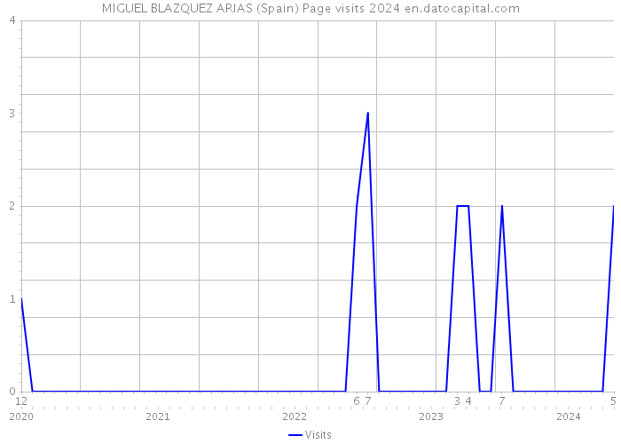 MIGUEL BLAZQUEZ ARIAS (Spain) Page visits 2024 