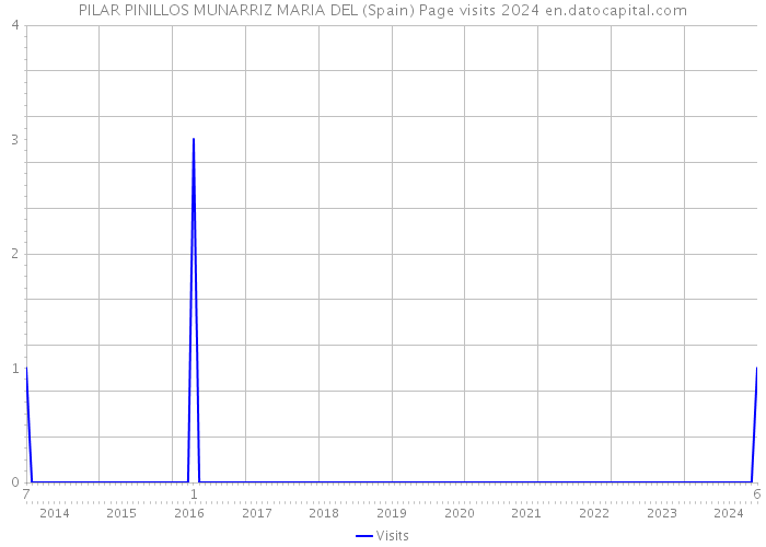 PILAR PINILLOS MUNARRIZ MARIA DEL (Spain) Page visits 2024 