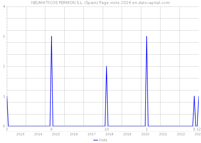 NEUMATICOS PERMON S.L. (Spain) Page visits 2024 