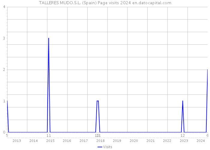 TALLERES MUDO.S.L. (Spain) Page visits 2024 
