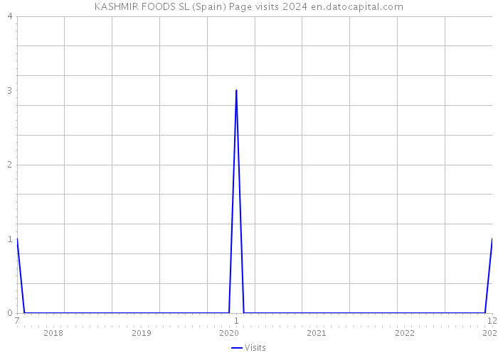 KASHMIR FOODS SL (Spain) Page visits 2024 