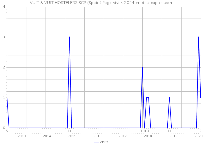 VUIT & VUIT HOSTELERS SCP (Spain) Page visits 2024 