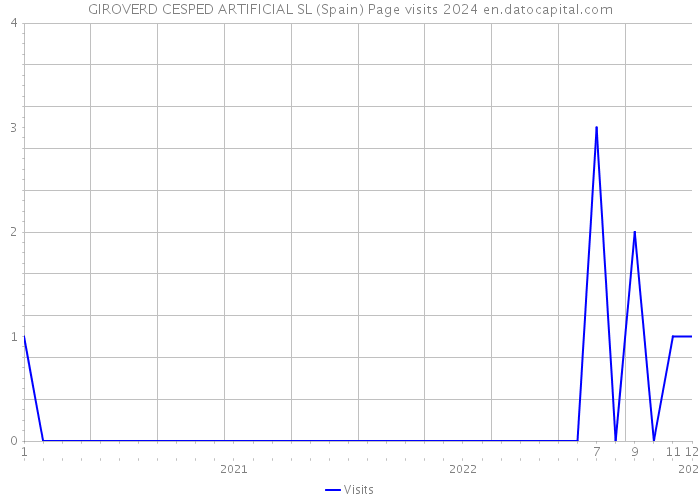 GIROVERD CESPED ARTIFICIAL SL (Spain) Page visits 2024 