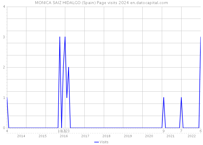 MONICA SAIZ HIDALGO (Spain) Page visits 2024 