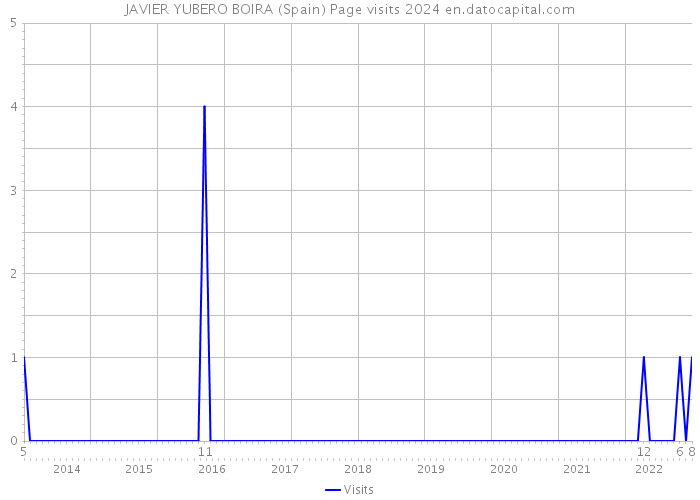 JAVIER YUBERO BOIRA (Spain) Page visits 2024 