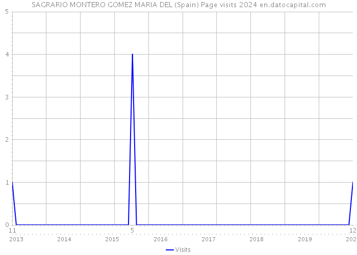 SAGRARIO MONTERO GOMEZ MARIA DEL (Spain) Page visits 2024 